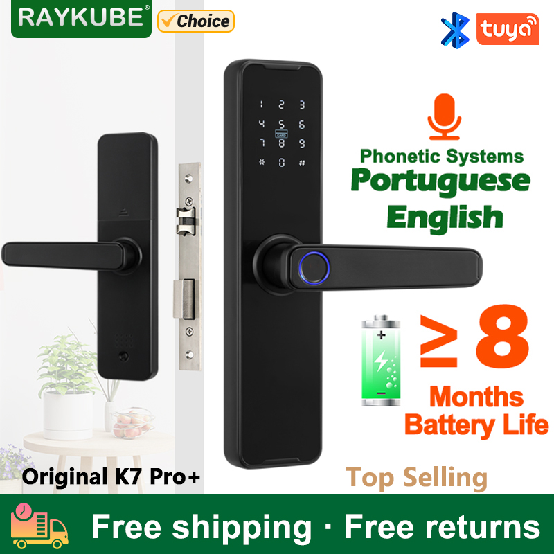 Smart Home Ezviz - RAYKUBE Biometric Fingerprint Door Lock K7