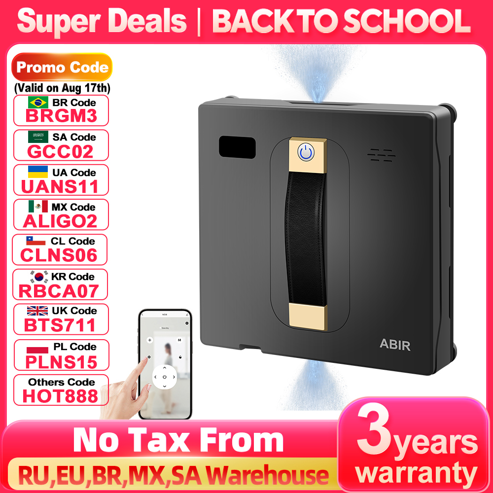Door Window Sensor - Robot Window Cleaner ABIR WD8,Dual Water