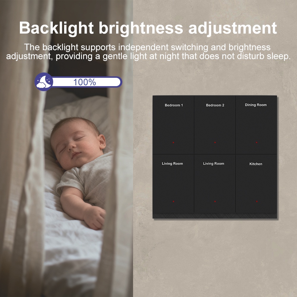 Manhot DIY Name Switch Zigbee  - đánh giá và giá Smart Home Display