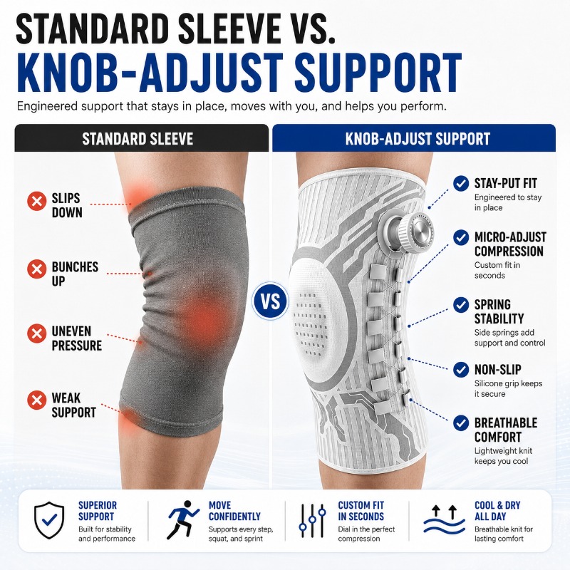 Smart Knob Knee Brace Patella  - đánh giá và giá Smart Home Wellness