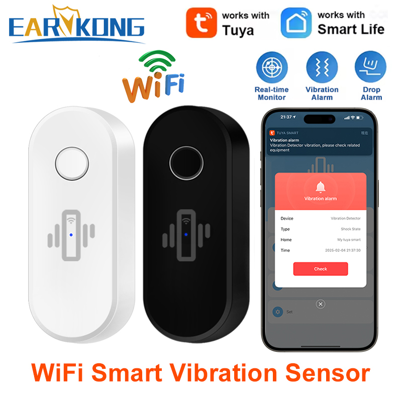 Tuya WiFi Vibration Detector G - đánh giá và giá Door Window Sensor