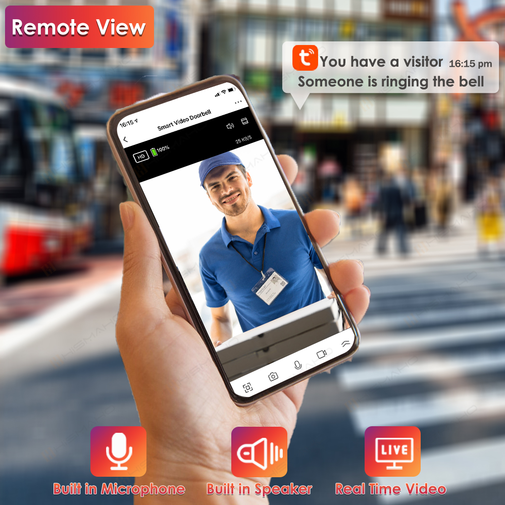 Tuya WiFi Doorbell Camera Outd - đánh giá và giá Smart Home Outdoor Camera