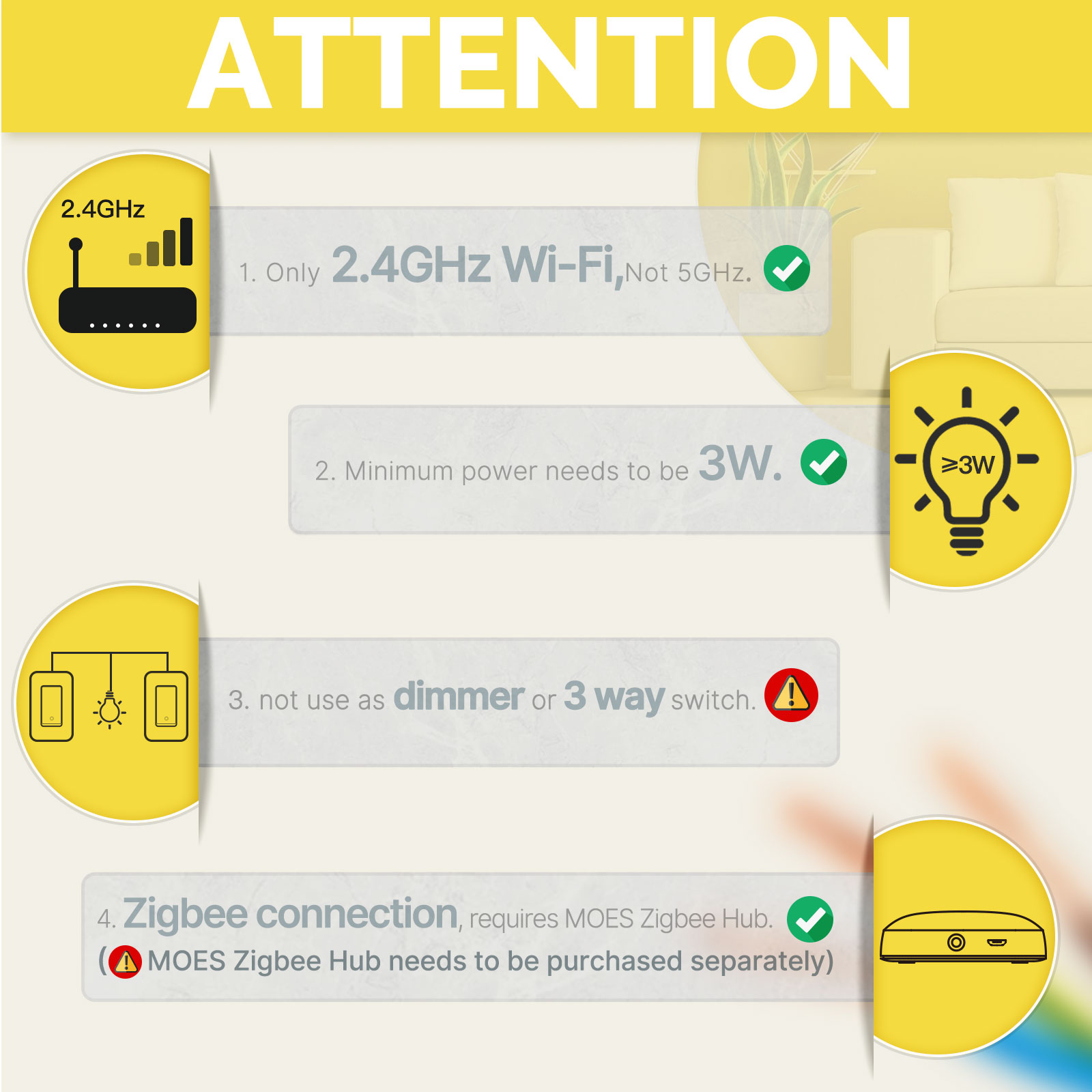 MOES US Standard Zigbee Smart  - đánh giá và giá Smart Home Google