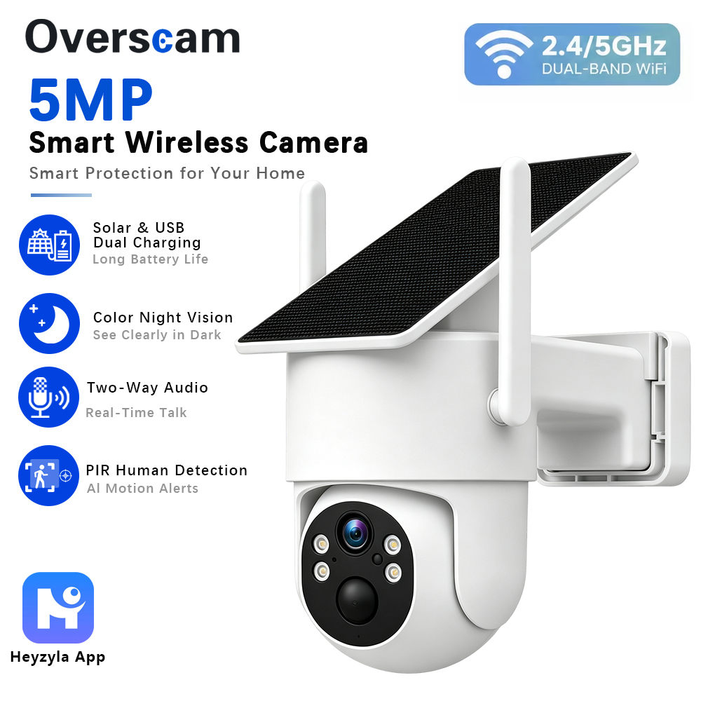 5MP Solar Powered PTZ Camera F - đánh giá và giá Smart Home Outdoor Camera