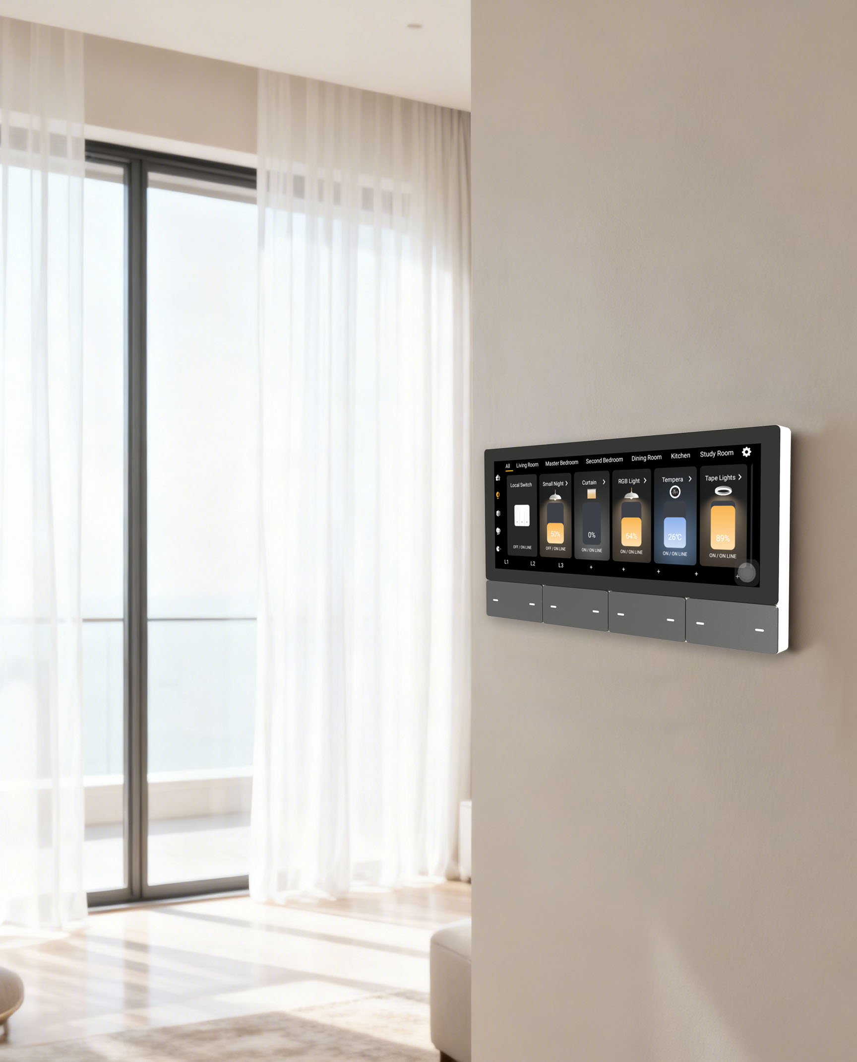 F5 Tuya UK Touch Screen Music  - đánh giá và giá Smart Home Display