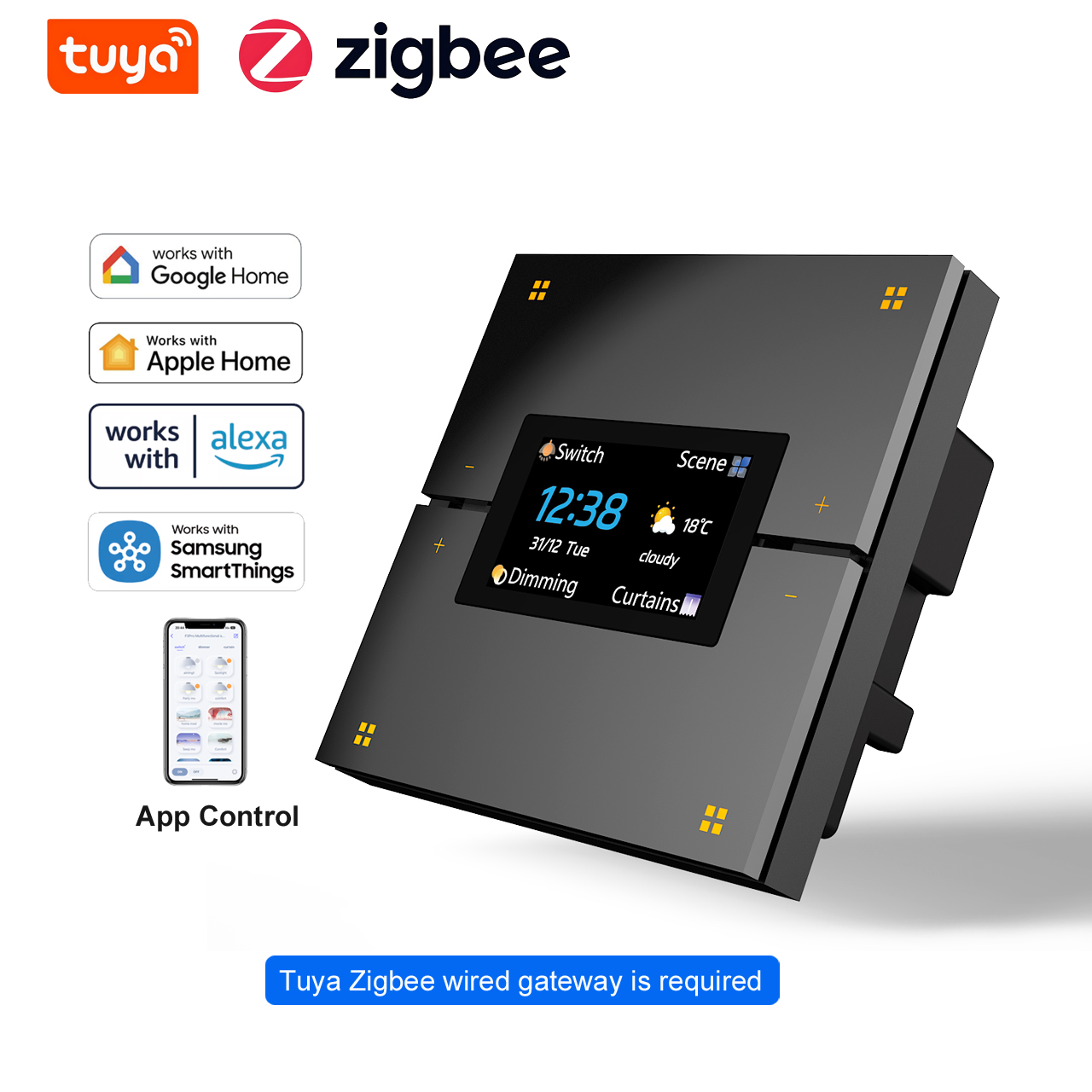 M9 Pro 8-Button UK Tuya Smart  - đánh giá và giá Smart Home Display