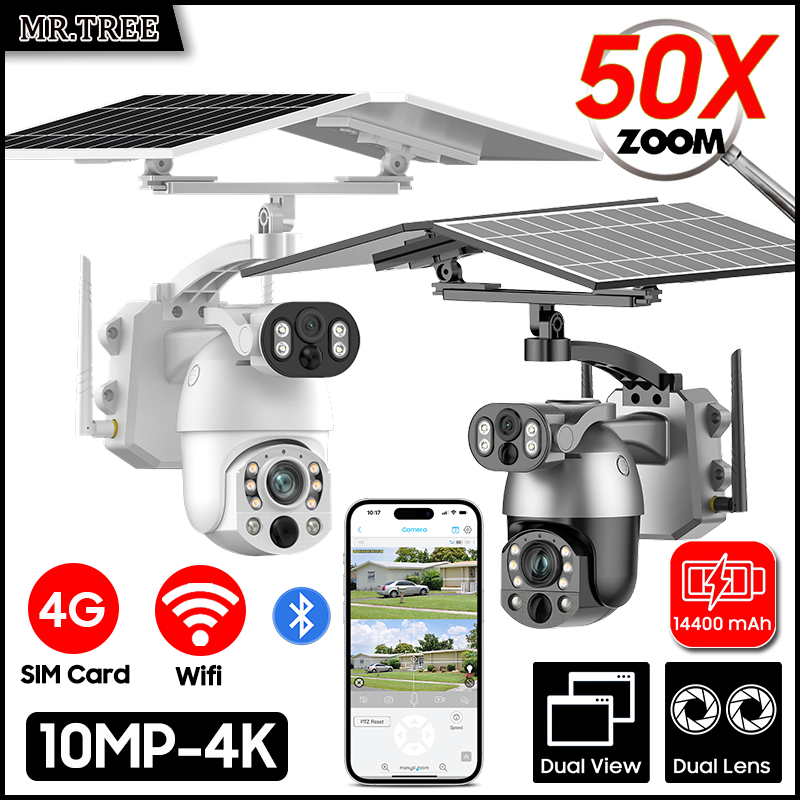 4K 50X Optical Zoom Dual Lens  - đánh giá và giá Smart Home Outdoor Camera