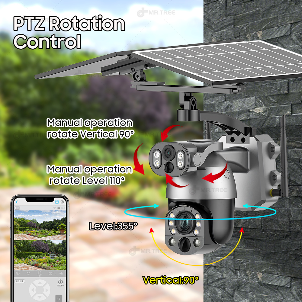 4K 50X Optical Zoom Dual Lens  - đánh giá và giá Smart Home Outdoor Camera