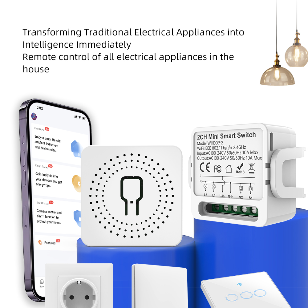 2 Way Tuya Smart Switch 2Gang  - đánh giá và giá Smart Home Google