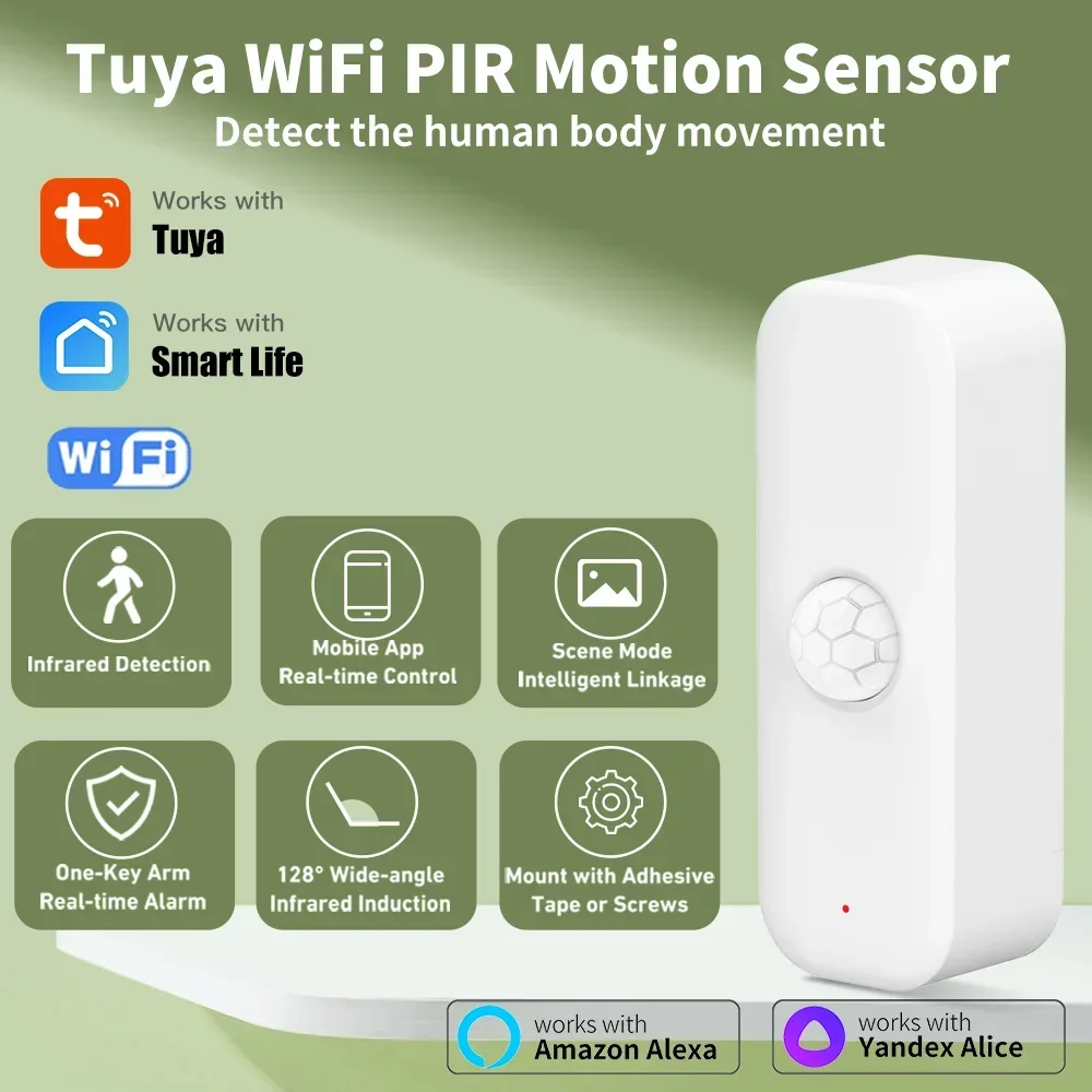 Tuya WiFI Motion Sensor PIR Sm - đánh giá và giá Smart Home Solution