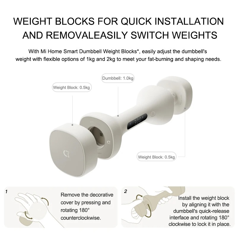 New MIJIA Smart Dumbbells Men  - đánh giá và giá Smart Home Wellness