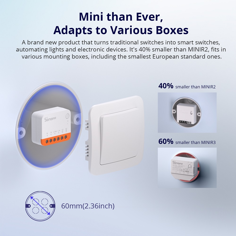 Sonoff Mini R4 Extreme Wifi Sm - đánh giá và giá Smart Home Solution
